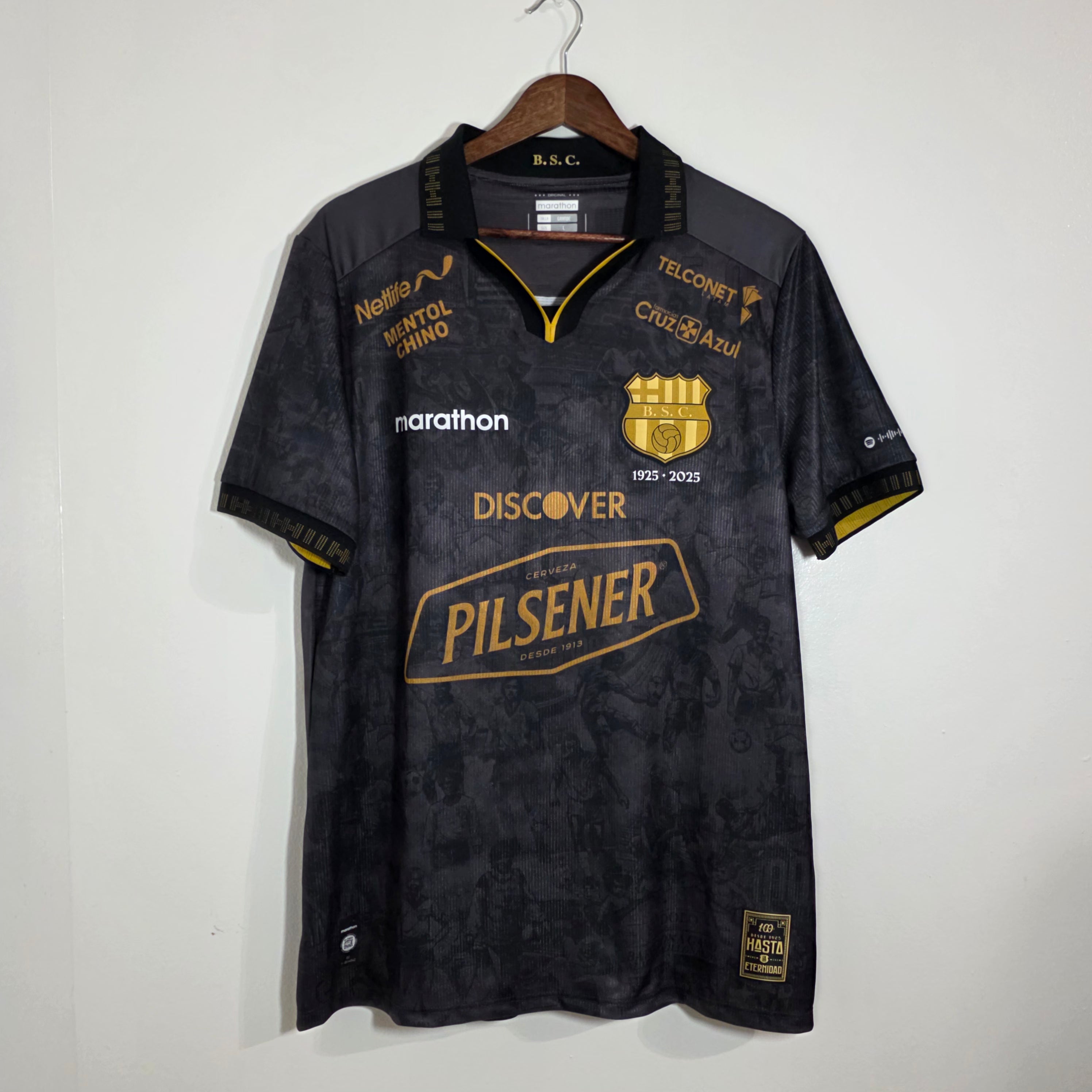 Barcelona SC 2025 Away Jersey 100th Anniversary Edition BNWT (L)