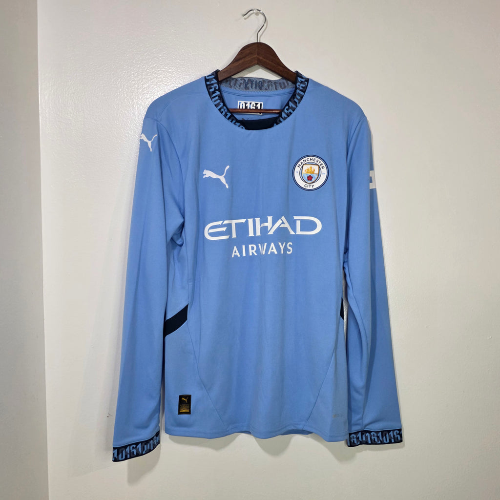 Manchester City 2024-25 Home Jersey Long Sleeve BNWT (M)