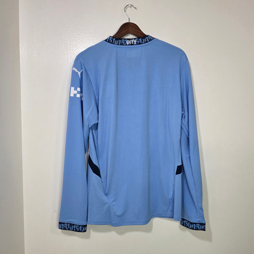 Manchester City 2024-25 Home Jersey Long Sleeve BNWT (M)