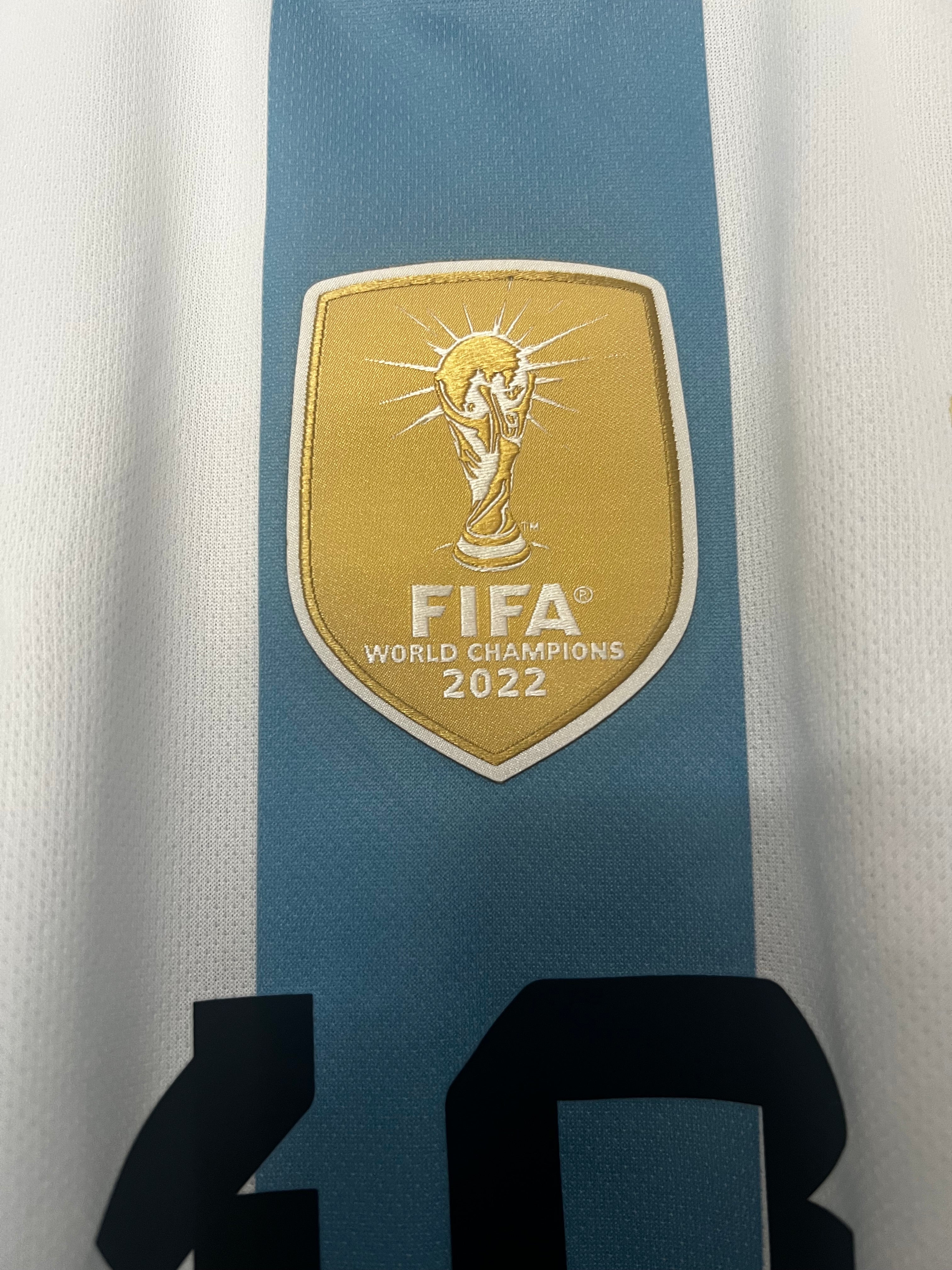 Argentina Home 2022 World Cup Messi #10 BNWT (M)