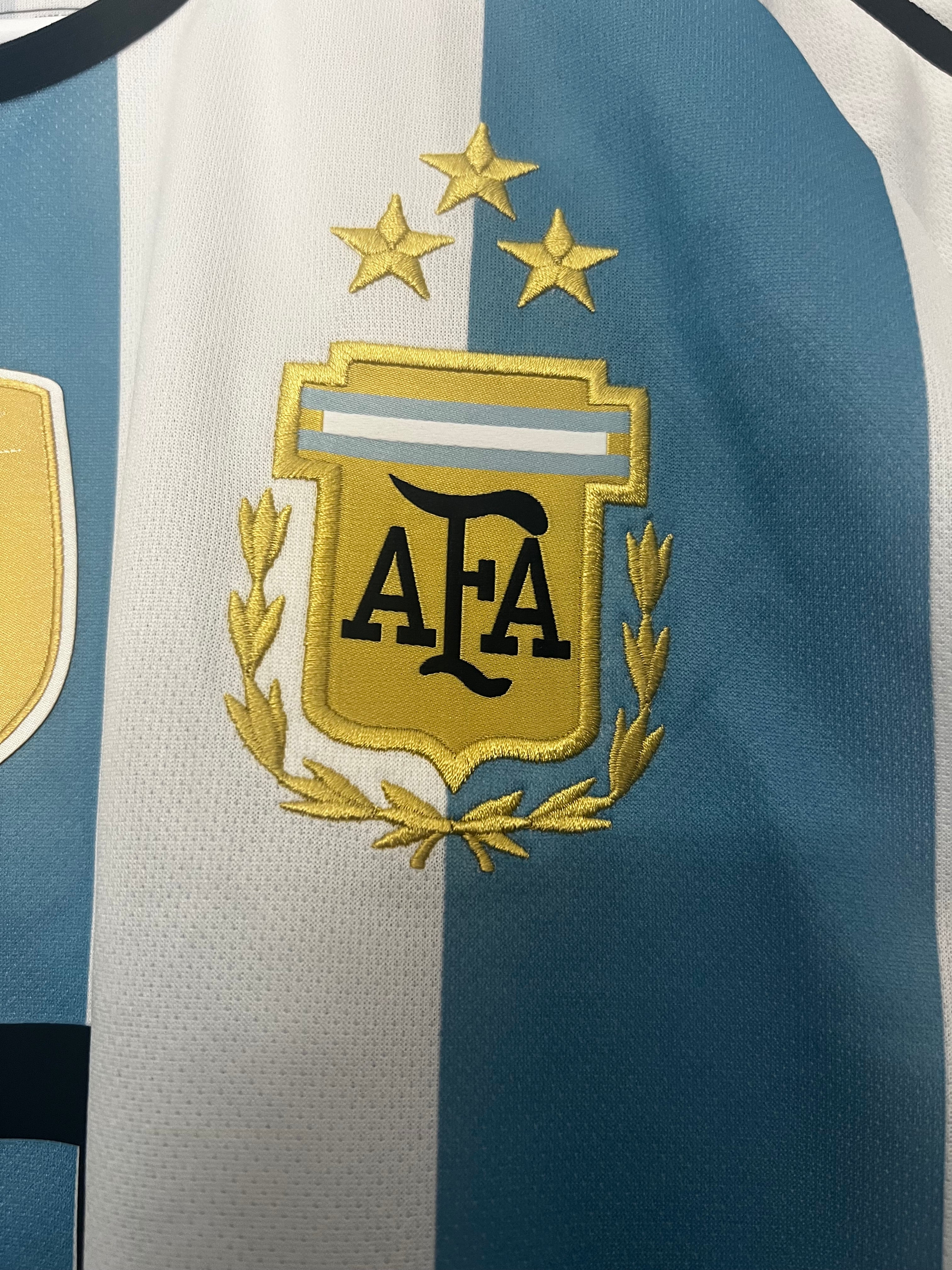 Argentina Home 2022 World Cup Messi #10 BNWT (M)